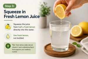 Pink Salt Recipe for Weight Loss Does It Really Work 6 pink salt recipe step 3 Squeeze in Fresh Lemon Juice